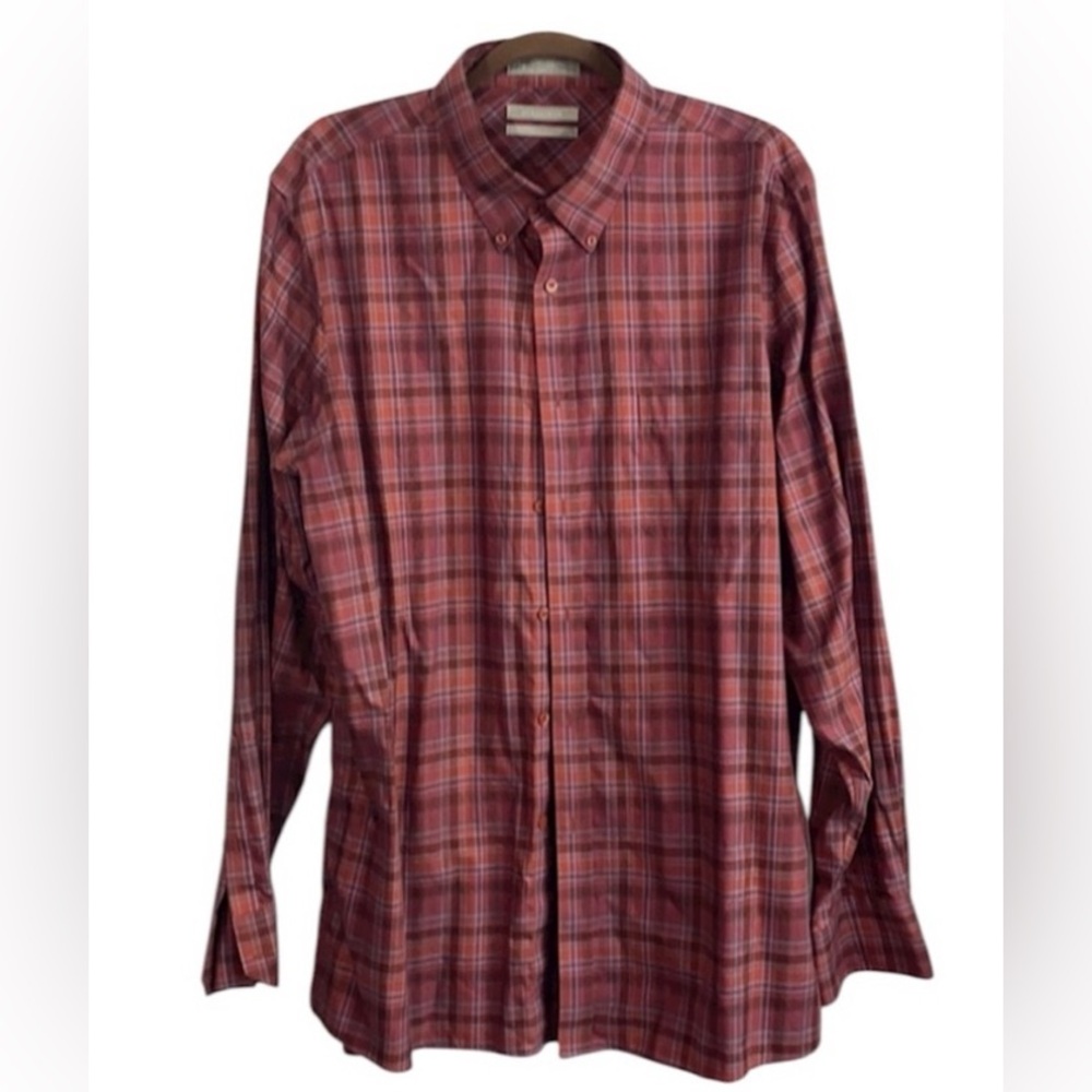 Men’s Nordstrom XXL plaid wrinklefree long sleeve dress shirt